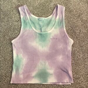 Tie-Dye Tank Top - Purple and Green